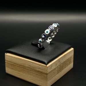 925 silver evil eye ring